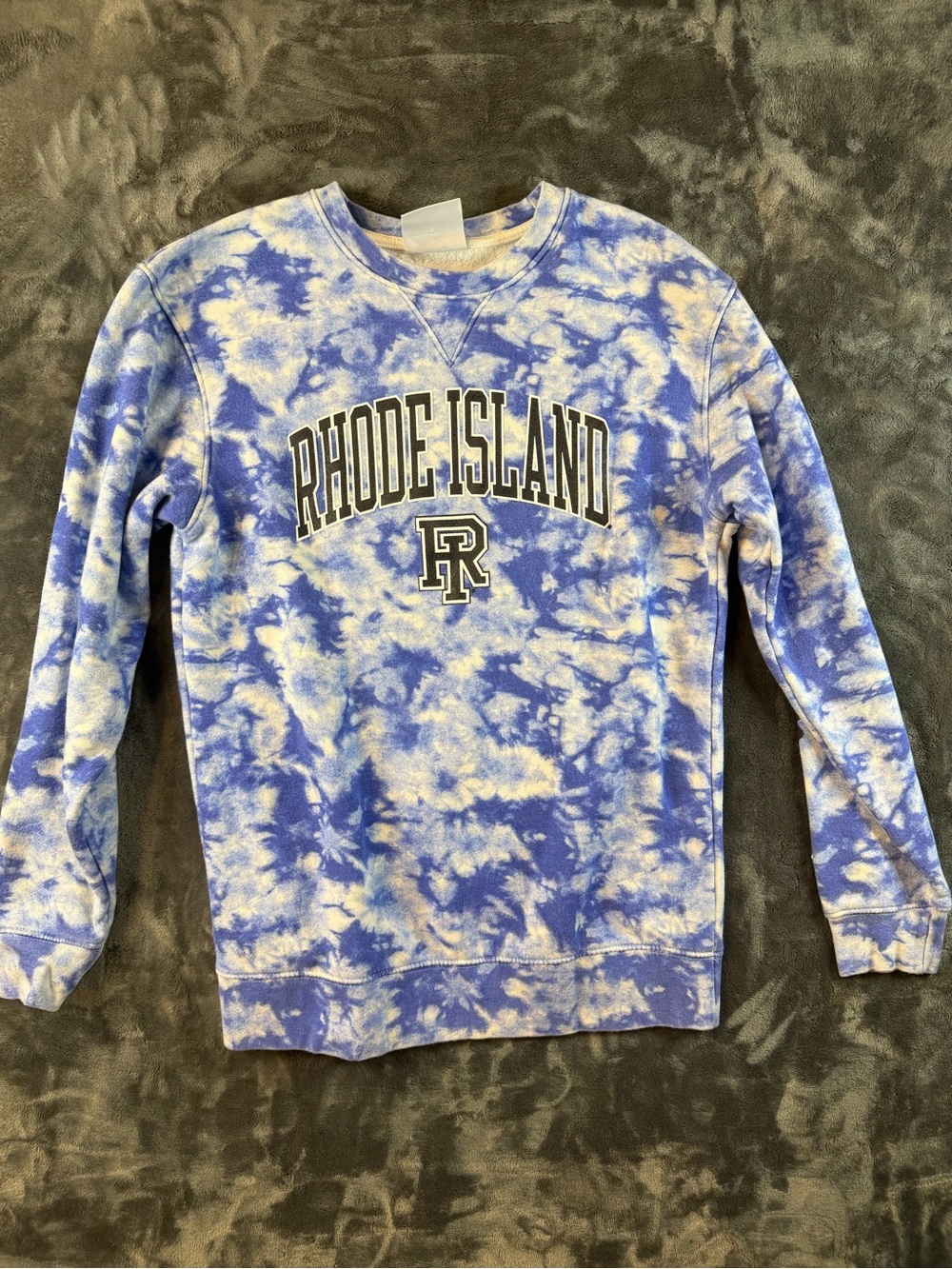 Champion Tie-Dye Crewneck Sweatshirt - Blue & Cream
